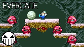 Snow Bros. (Evercade - Toaplan Arcade 1) Gameplay