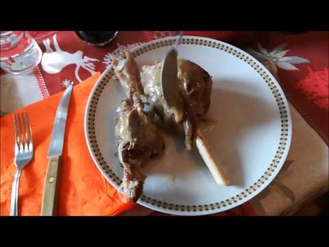 Roe buck shanks in mustard sauce