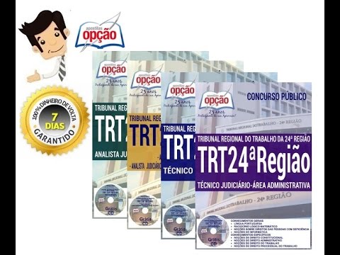 Apostilas do Concurso TRT-24 2017 - Cargos Analista e Técnico Judiciário