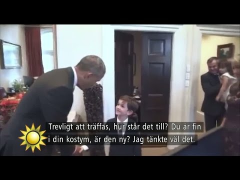 Här berörs Obama av sexåringens fina vädjan - Nyhetsmorgon (TV4)
