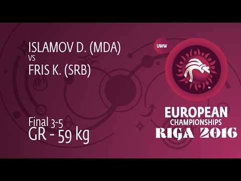 BRONZE GR - 59 kg: D. ISLAMOV (MDA) df. K. FRIS (SRB) by TF, 8-0