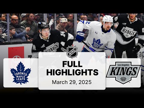 NHL Highlights | Maple Leafs vs. Kings | March 29, 2025