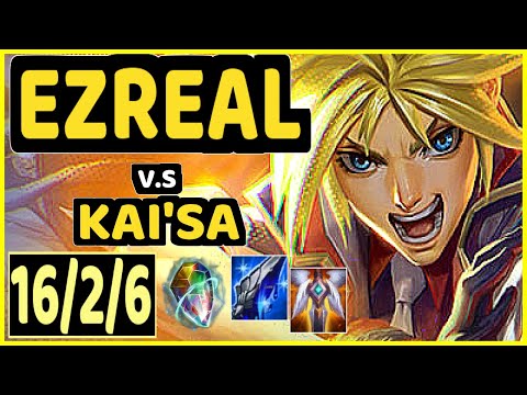 LUSKKA (EZREAL) vs KAI'SA - PENTAKILL 16/2/6 KDA BOTTOM ADC CHALLENGER GAMEPLAY - BR
