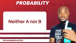 Download the video "HOW TO CALCULATE THE PROBABILITY OF NEITHER A nor B #maths #probablity #mathtricks"