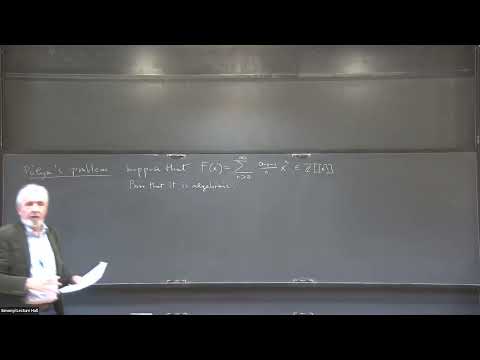 On a Problem of Polya and Some of its Evolutions