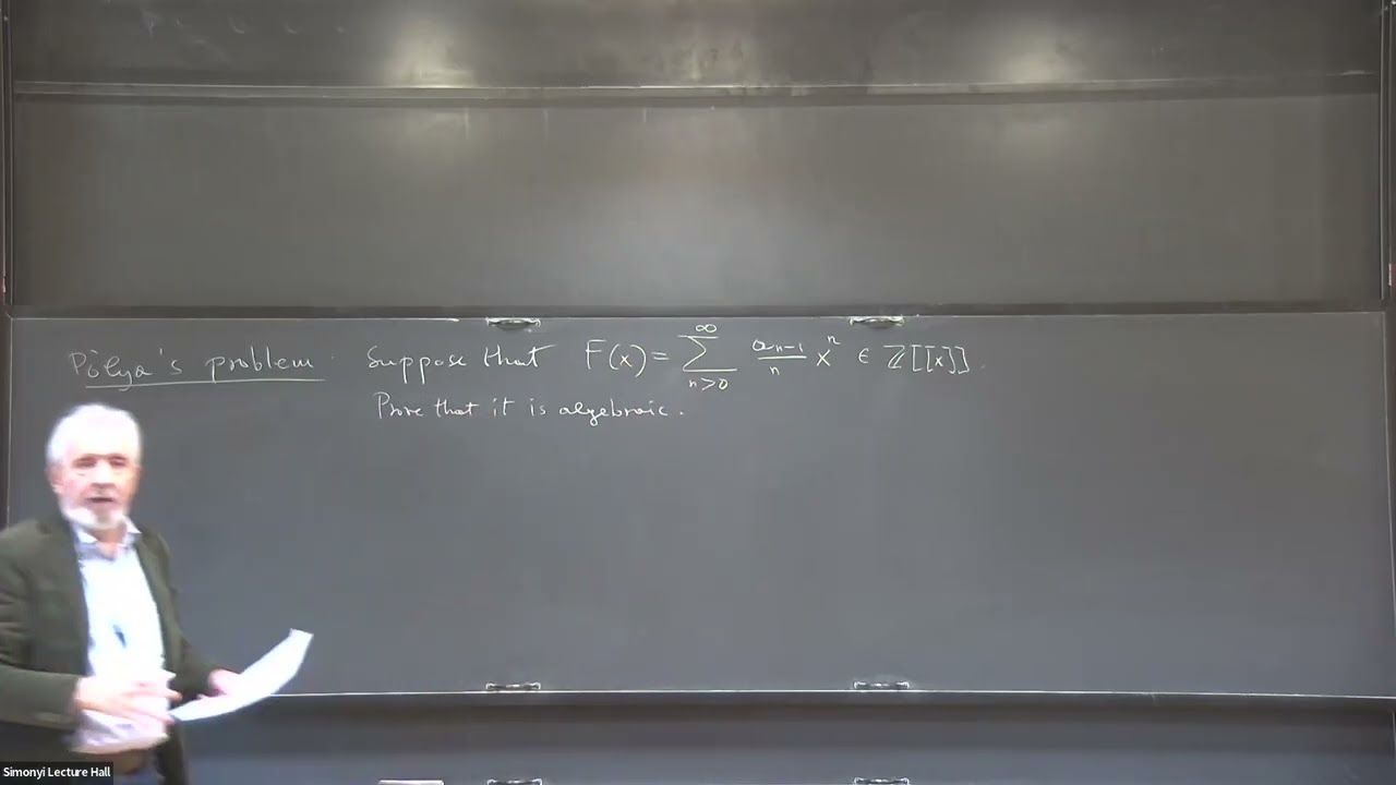 On a Problem of Polya and Some of its Evolutions