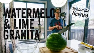 Behind the Scenes! Watermelon & Lime Granita Episode (7/31/15) | Chef Julie Yoon