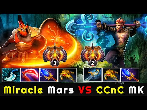Miracle [Mars] Scepter Build VS CCnC [Monkey King] With Scepter 7.22 Dota 2