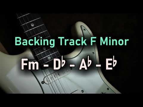 Pop Rock BACKING TRACK F Minor | Fm Db Ab Eb | 100 BPM | Guitar Backing Track