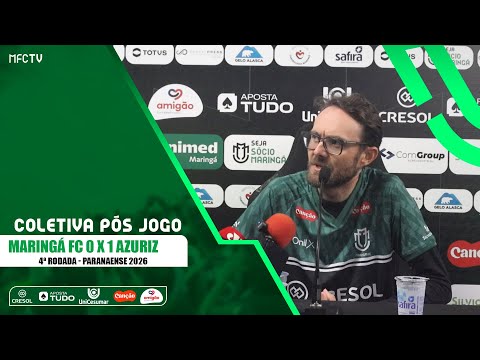 Coletiva pós jogo - Rodrigo Chipp - Maringá FC 0 x 1 Azuriz - Paranaense 2026 - 4ª Rodada