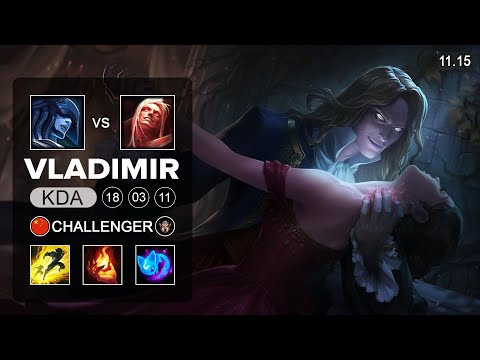 Vladimir Mid vs Lissandra - CN Challenger Patch 11.15