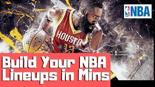 How To Use NBA DFS Lineup Optimizer to build lineups in minutes!