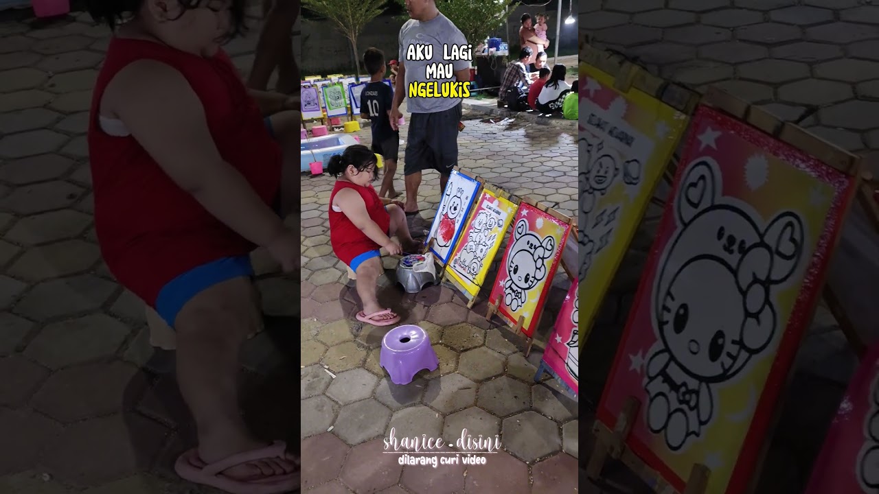 mau mewarnai gambar di pasar malam #pasarmalam #hiburan #hiburananak