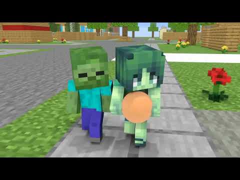 Dog tears apart Zombie families in Minecraft