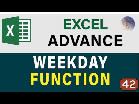 Learn Excel WEEKDAY Function, How To Get Day of The Week as a Number? Excel Date and Time Formula Video