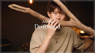 【ASMR】流木をタッピングしたりスクラッチしたり