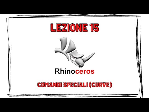 #Lezione 15 Comandi Speciali (CURVE) // CORSO BASE DI MODELLAZIONE 3D con RHINO 5 // TUTORIAL