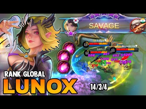 SAVAGE! LUNOX BEST BUILD 2021 | TOP GLOBAL LUNOX GAMEPLAY | MOBILE LEGENDS✓