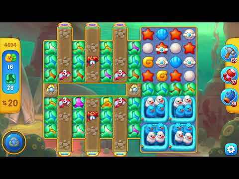 Fishdom 4694 Hard Level - NO BooSTERS