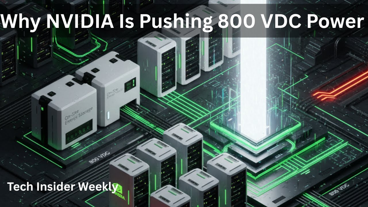 Building AI Factories: Why NVIDIA Is Pushing 800 VDC Power & On-Site Energy Storage