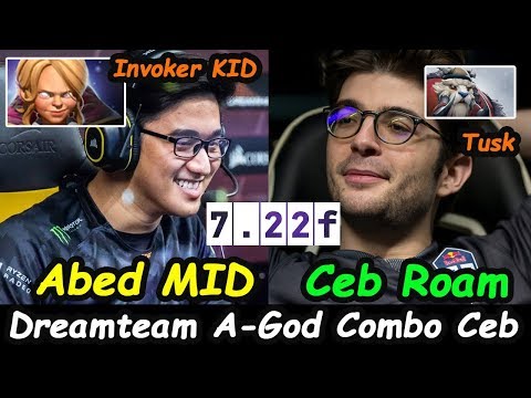 Fnatic Abed Invoker Kid Persona DreamTeam Combo with OG.Ceb Dota 2 7.22 Gameplay