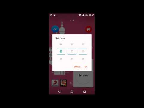 How to set timer in Android lollipop Sony Xperia z