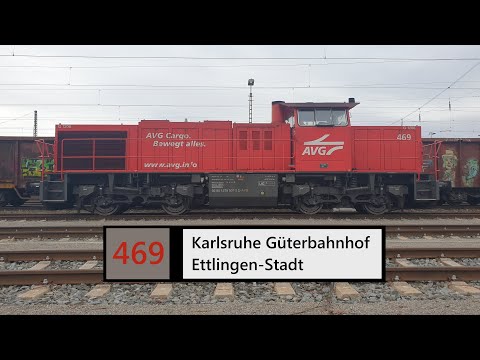 AVG Führerstandsmitfahrt Karlsruhe Gbf - Ettlingen-Stadt