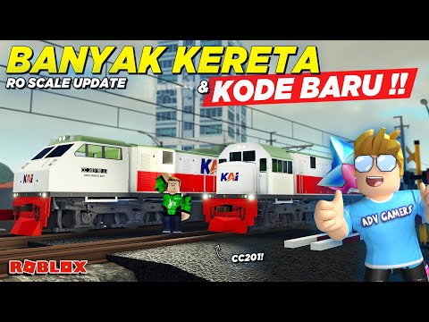 BANYAK KERETA DAN KODE REDEEM BARU !! REVIEW RO SCALE KERETA API UPDATE - Roblox Indonesia