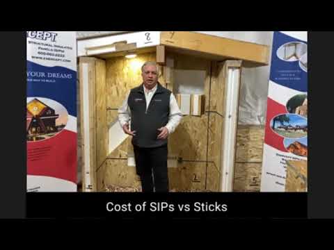 What is the cost comparison between building with SIPs and traditionally built homes?