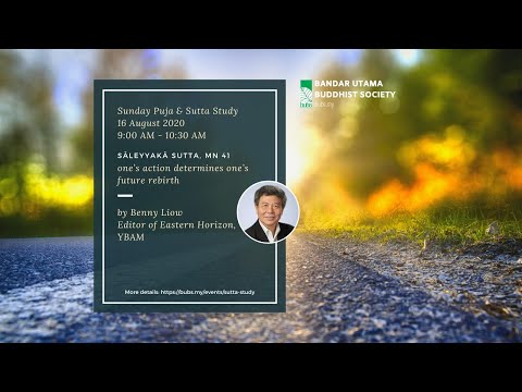 Sāleyyakā Sutta, MN 41 (one’s action determines one’s future rebirth) - Sutta Study by Benny Liow