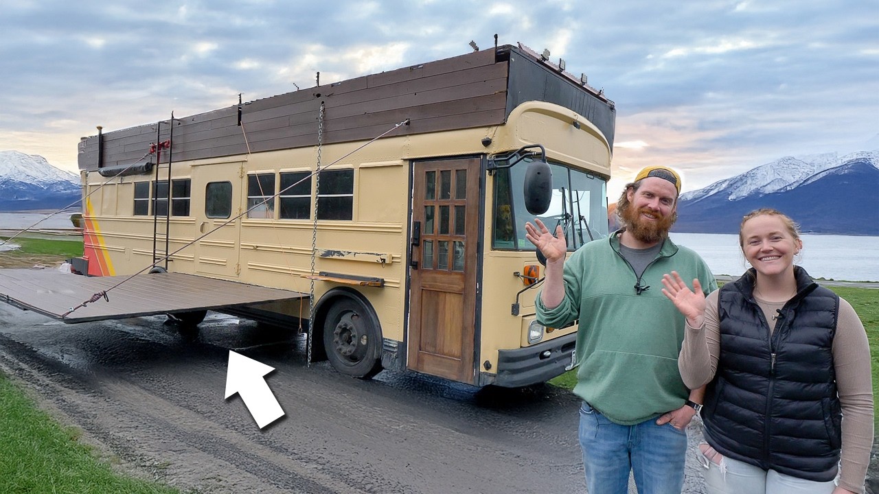 This School Bus Tiny Home has 3 decks & will blow your mind!