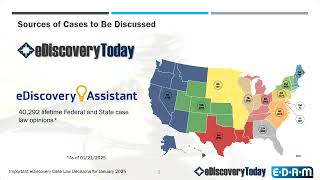 Important eDiscovery Case Law Decisions for January 2025