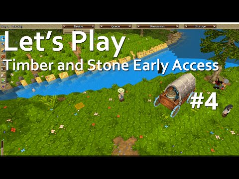 Let's Play Timber and Stone (Early Access) EPISODE 04: Timber Benches and a Dead Person
