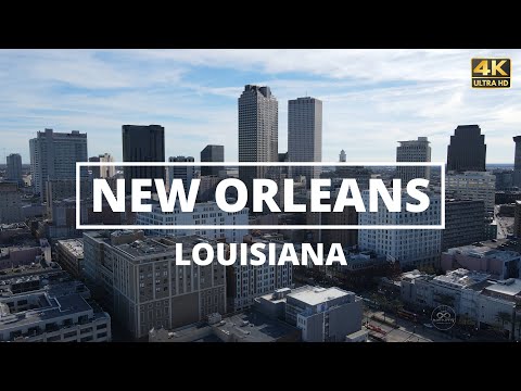 New Orleans, Louisiana - [4K] Drone Tour