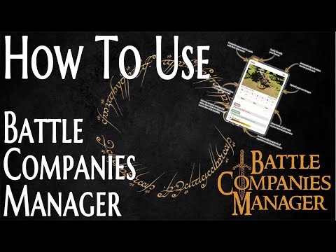 How to Use: MESBG Battle Companies Manager!
