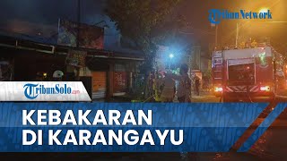 Lupa Mematikan Kompor, 4 Lapak di Karangayu Semarang Terbakar, Kerugian Capai Rp 50 Juta