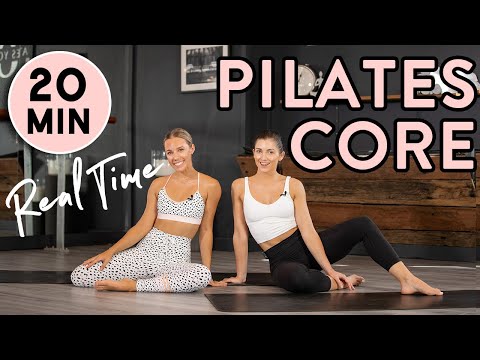 Core & Ab Pilates Home Workout | 20min REAL TIME workout thumnail