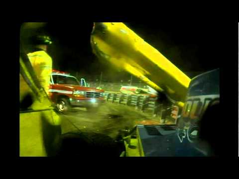 Wreck at  New Egypt John McClelland Splits the Guardrail  6/18/11