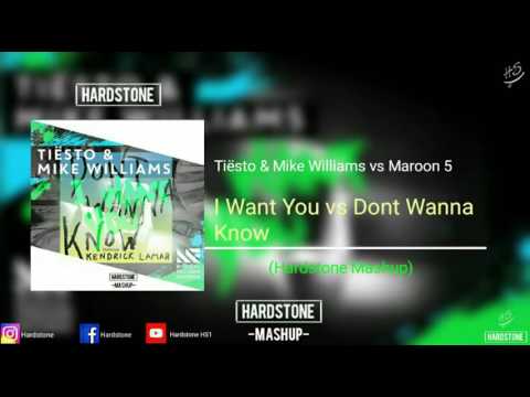 Tiësto & Mike Williams vs Maroon 5 - I Want You vs Don't Wanna Know (Hardstone Mashup)