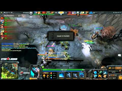 Cloud 9 Tactical Pause (?) vs Alliance ( Starladder IX Tiebreaker )