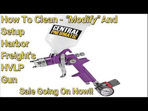 Harbor Freight's HVLP Spray Gun Review -  Setup, Cleaning and Modification