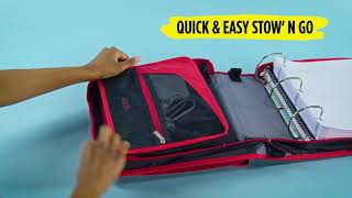 Five Star 3 Zipper Binder with Removable Padded Case