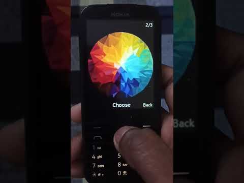 how to set wallpaper in Nokia keypad mobile change wallpaper in Nokia 225 rm 1011 kaise badlen