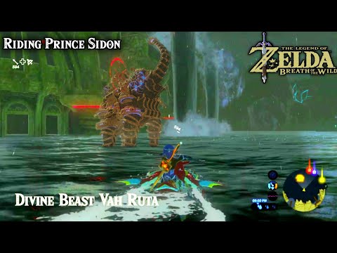 Link Riding Prince Sidon To Defeat Divine Beast Vah Ruta