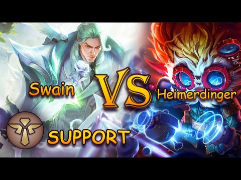 Swain & Nilah vs Heimerdinger & Tristana | Support | Full game | League of Legends - patch 14.4