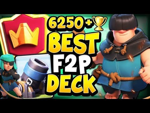 TOP LADDER 6200+ with BEST F2P MORTAR BAIT DECK! - CLASH ROYALE