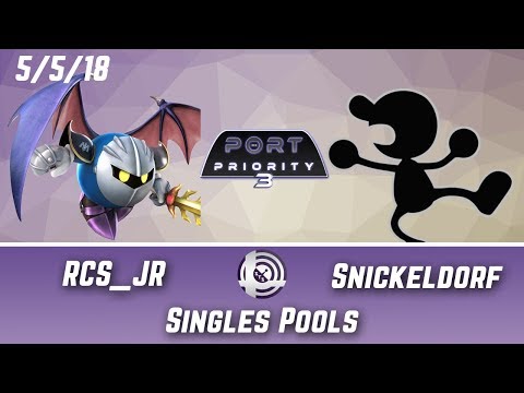 Port Priority 3 - RCS_JR (Meta Knight) Vs. Snickeldorf (Mr. Game and Watch) - Singles Pools