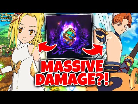 I DID IT!! HOLY RELIC ELAINE MASSIVE DAMAGE BOOSTING FAIRY COMBO!! | Seven Deadly Sins: Grand Cross