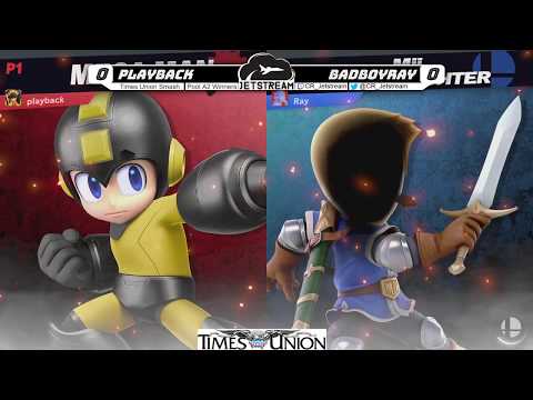 Times Union Smash Pools Winners - Playback (MegaMan) Vs. BadBoyRay (Mii SwordFighter) - SSBU