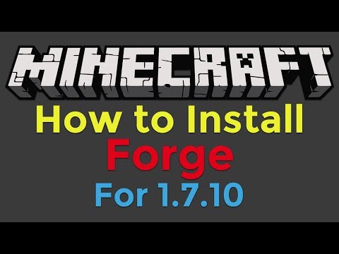 comment installer forge 1.7.10